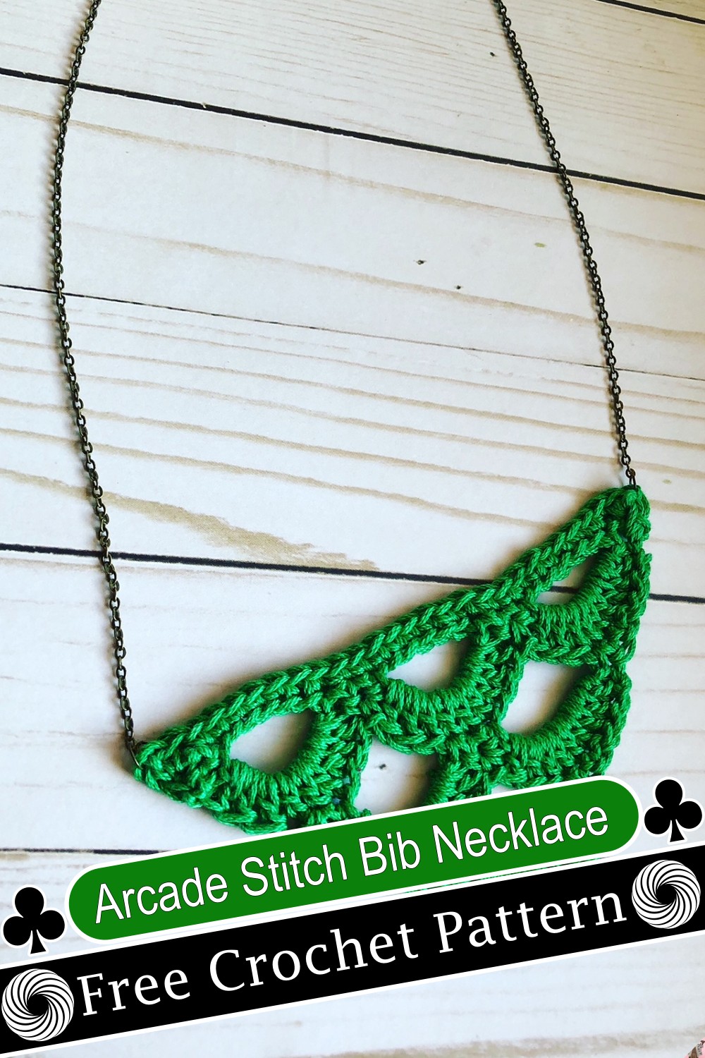 Arcade Stitch Bib Necklace