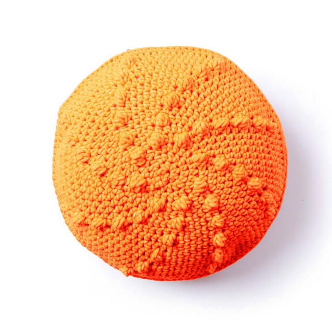 Bobble Go Round Crochet Pillow