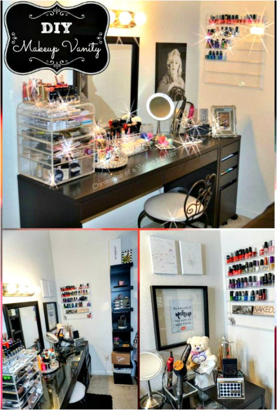 Build A Makeup Vanity Table