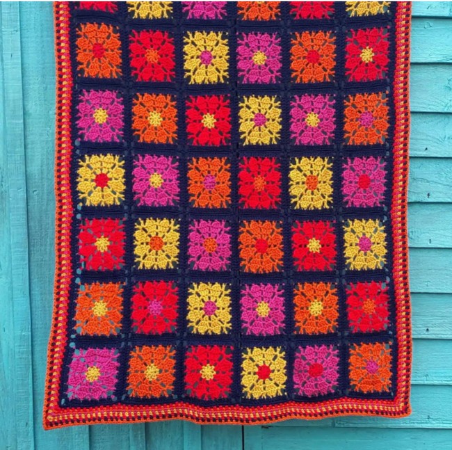 Carousel Blanket Free Crochet Pattern