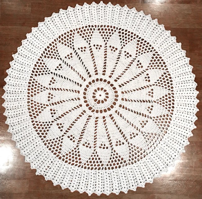 Crochet A Round Sunflower Rug