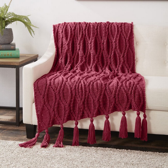 Crochet Cables Blanket