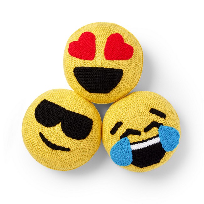 Crochet Emoji Pillows