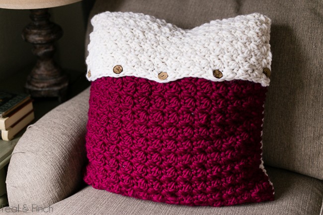 Crochet Pillow Cover Free Pattern