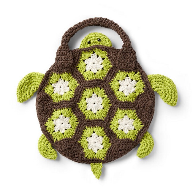 Crochet Sea Turtle Tote Bag
