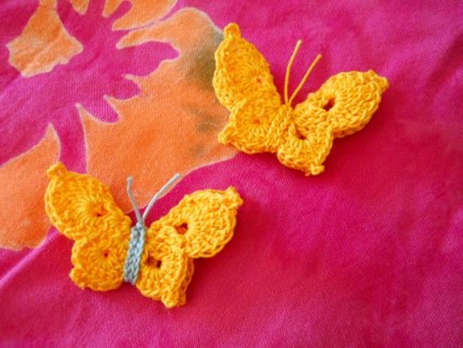 Crocheted 3d Butterfly