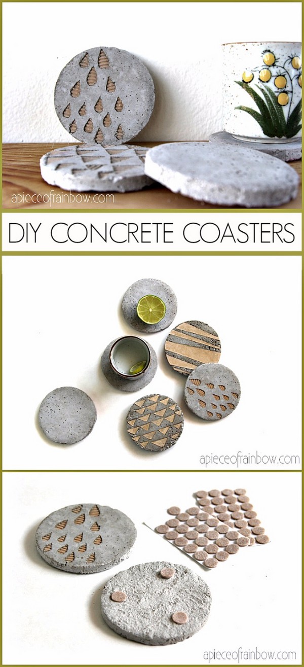 DIY Concrete Coasters