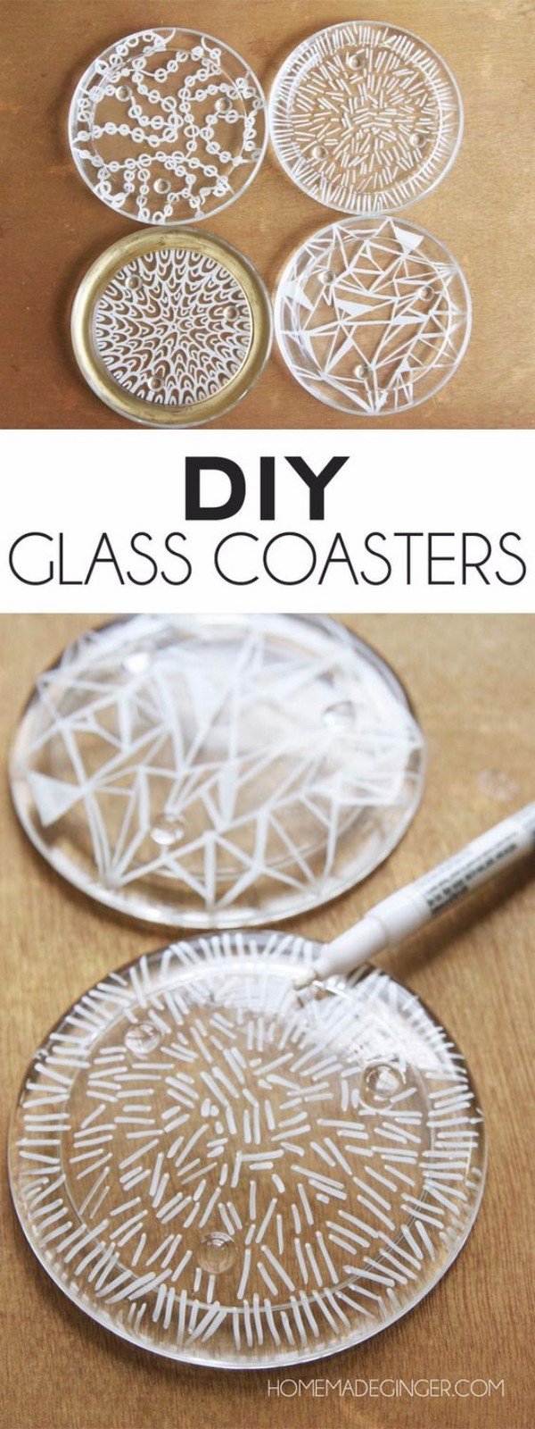 DIY Glass Coasters