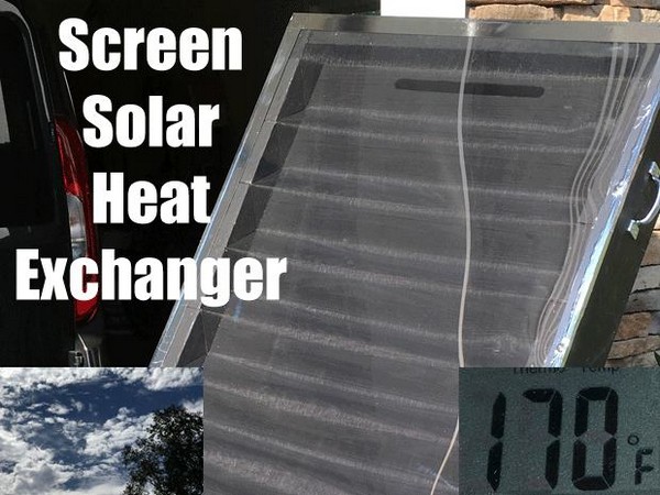 DIY Screened Solar Air Heater