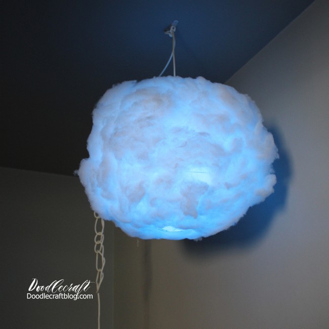 Fluffy Rain Cloud Pendant Light