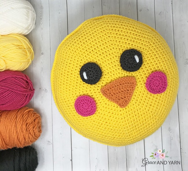Free Crochet Chick Pillow Pattern