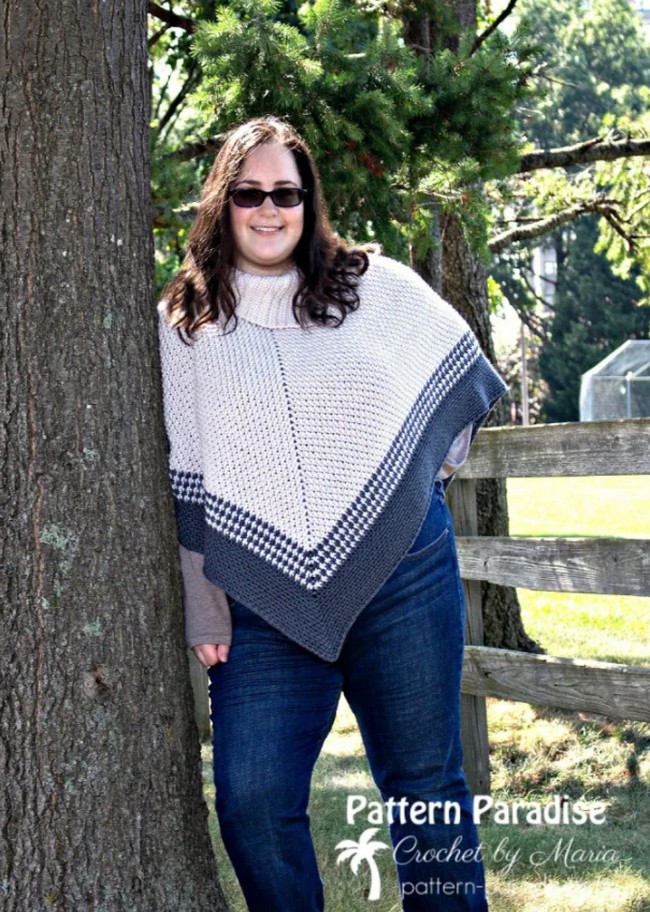 Free Crochet Pattern Fatima Poncho