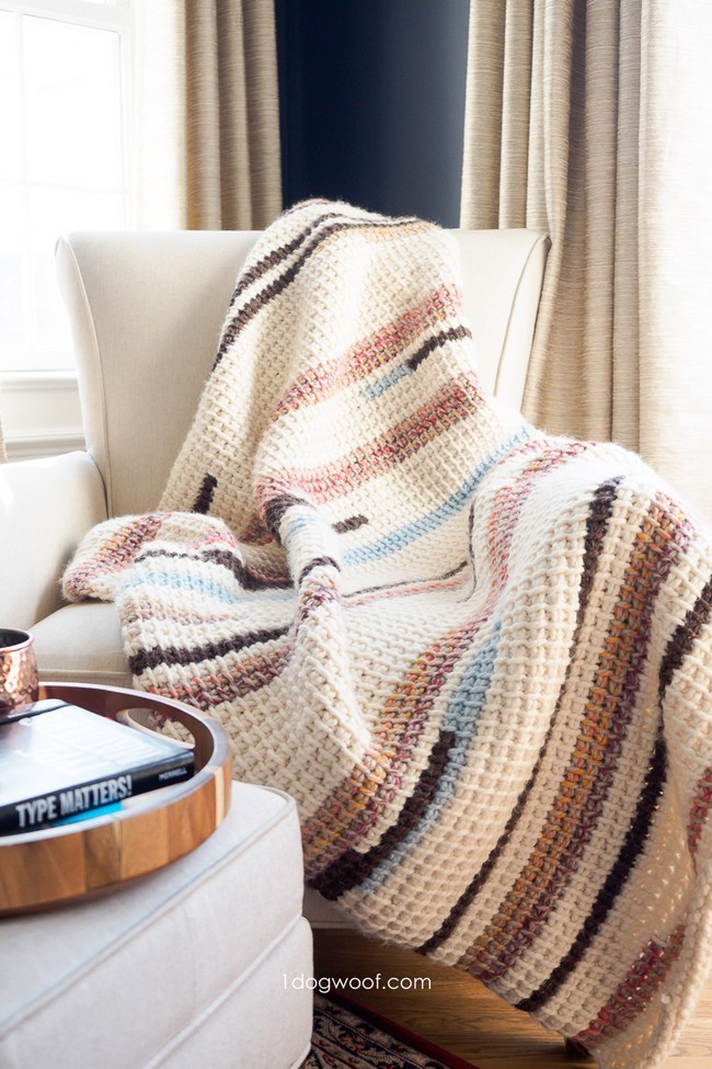 Free Tunisian Crochet Blanket Pattern