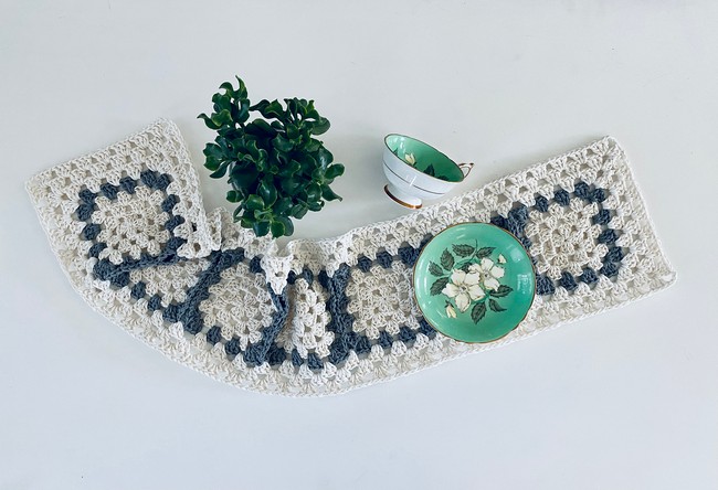 Granny Square Table Runner