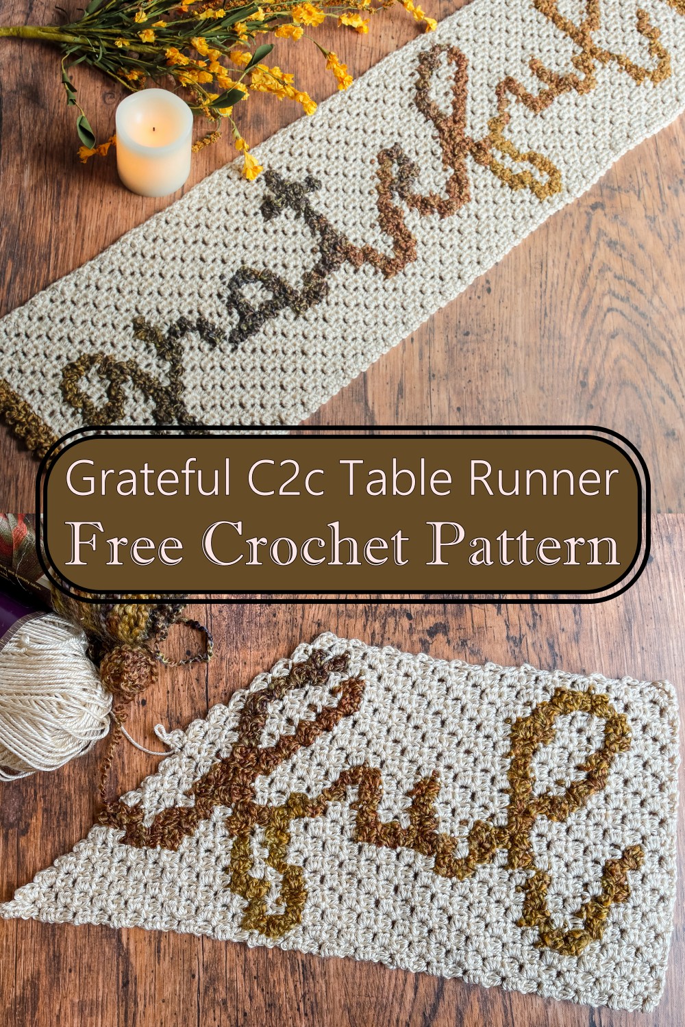 Grateful C2c Table Runner