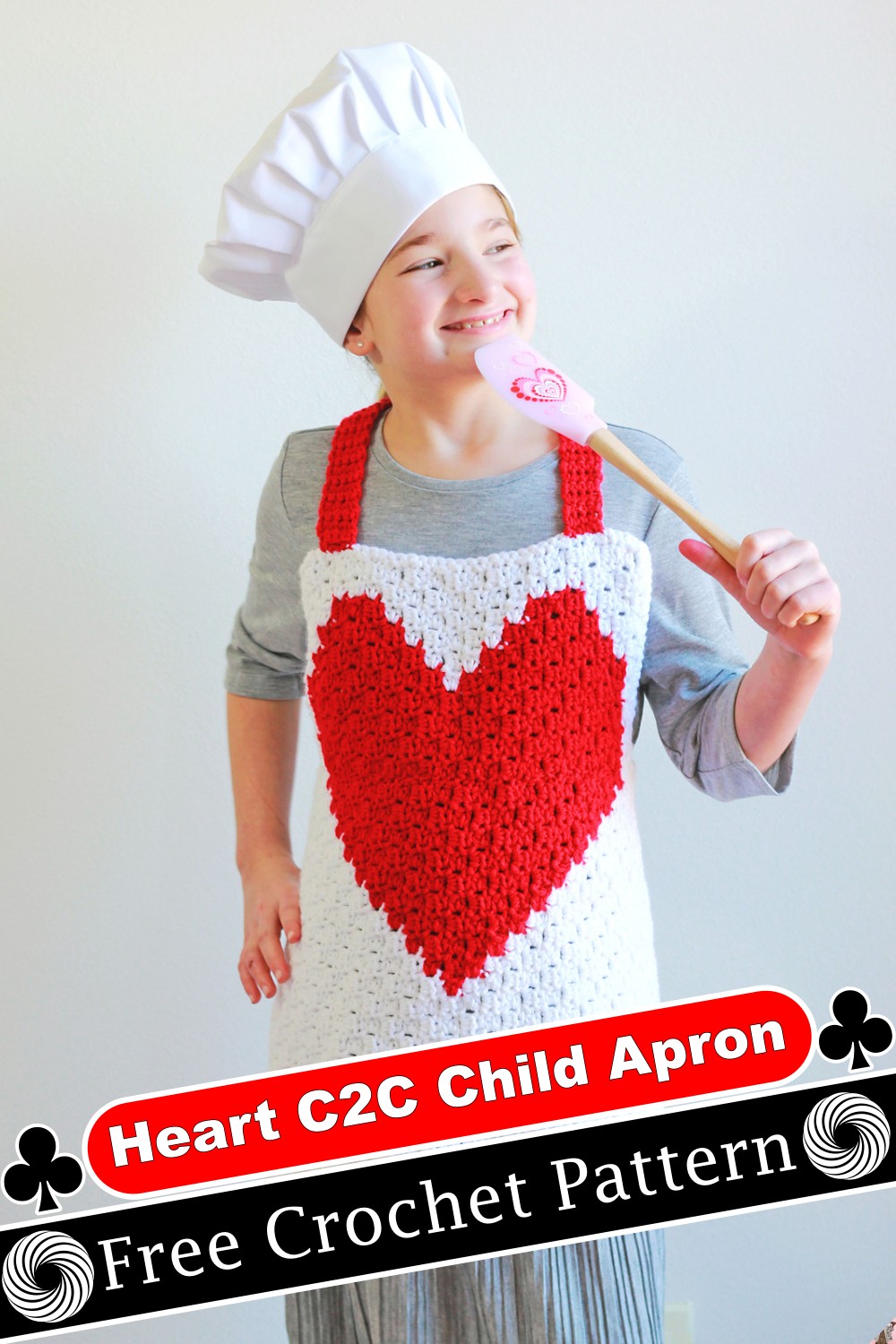 Heart C2C Child Apron