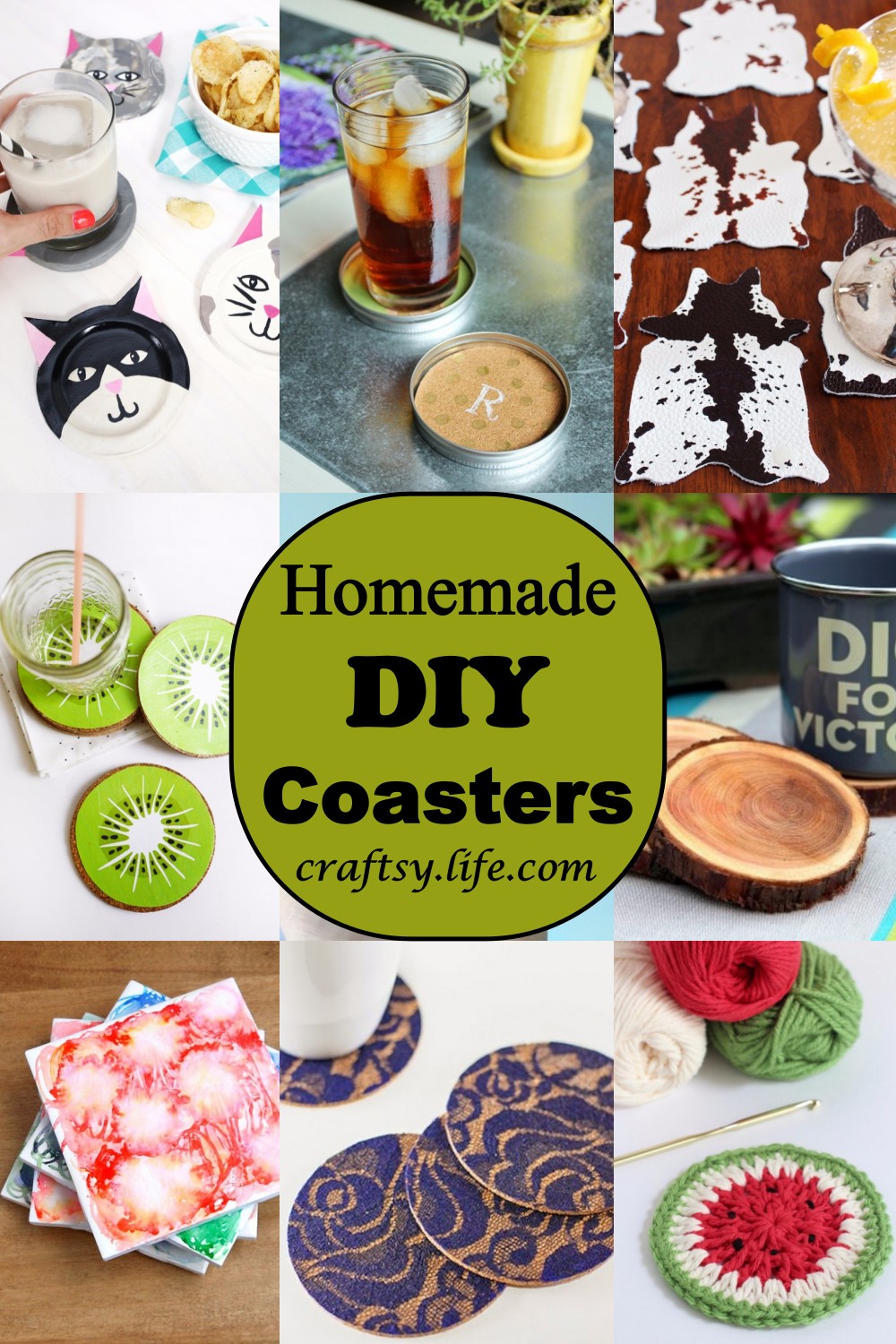 Homemade DIY Coasters