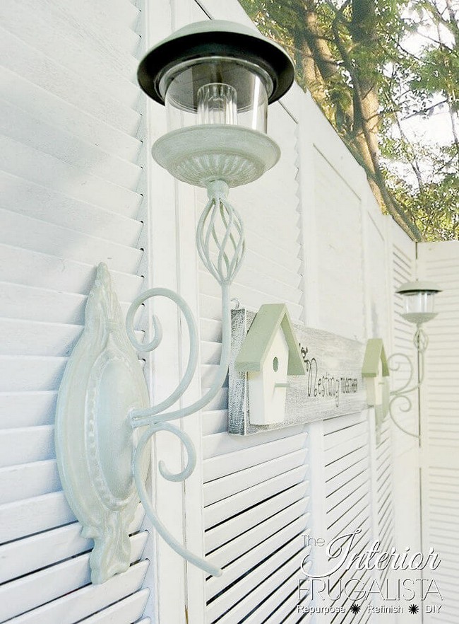 How To Convert Metal Sconces Into Solar Lights