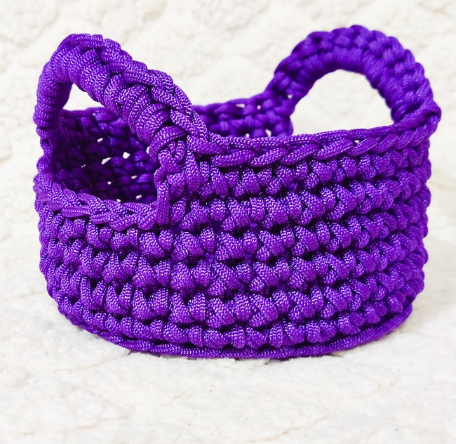 Macrame Basket With Handles