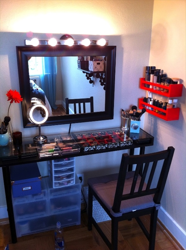 Makeup Vanity Table in Bedroom