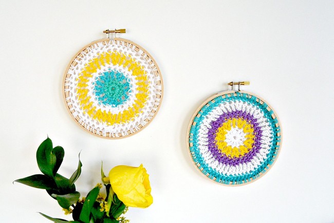 Mandala Hoops Wall Hanging Pattern