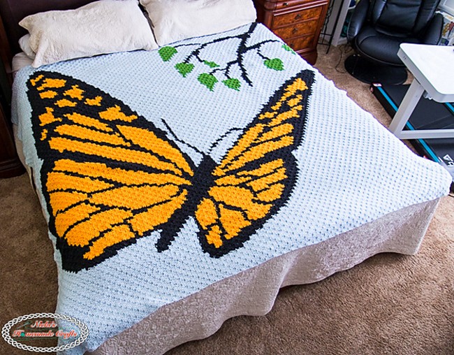 Mini C2C Butterfly Blanket