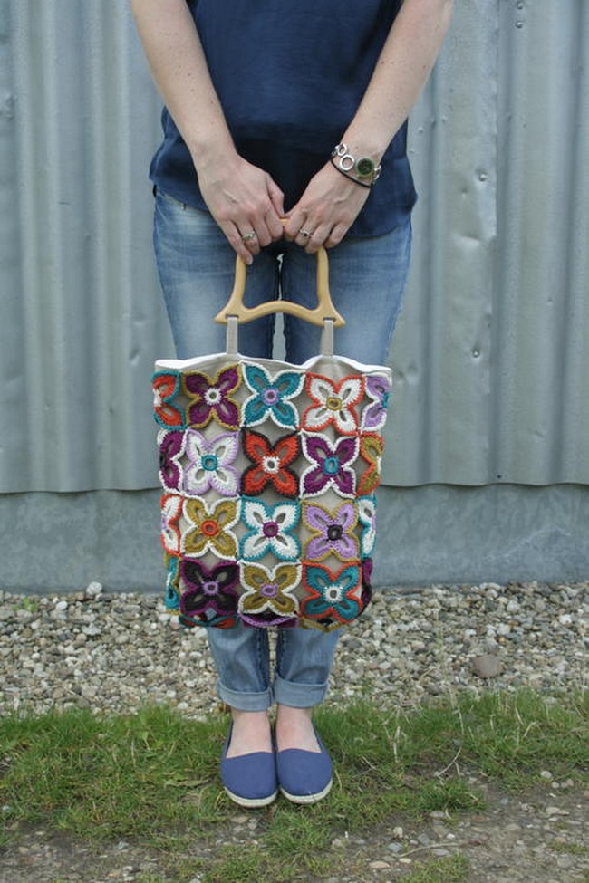 Pretty Crochet Butterfly Bag