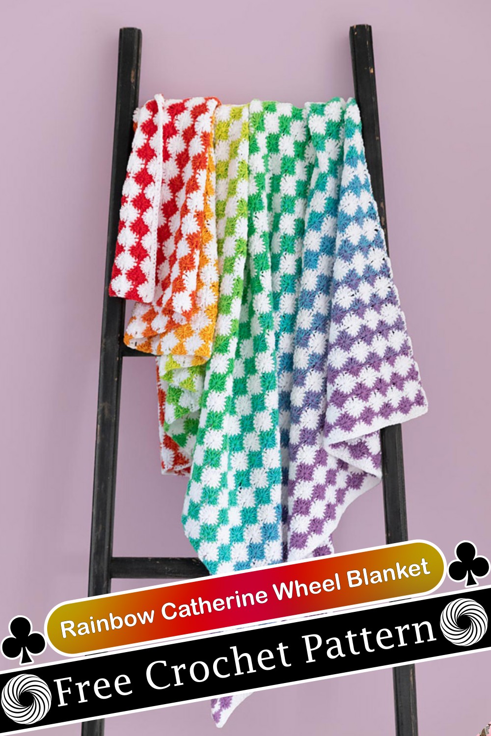 Rainbow Catherine Wheel Blanket