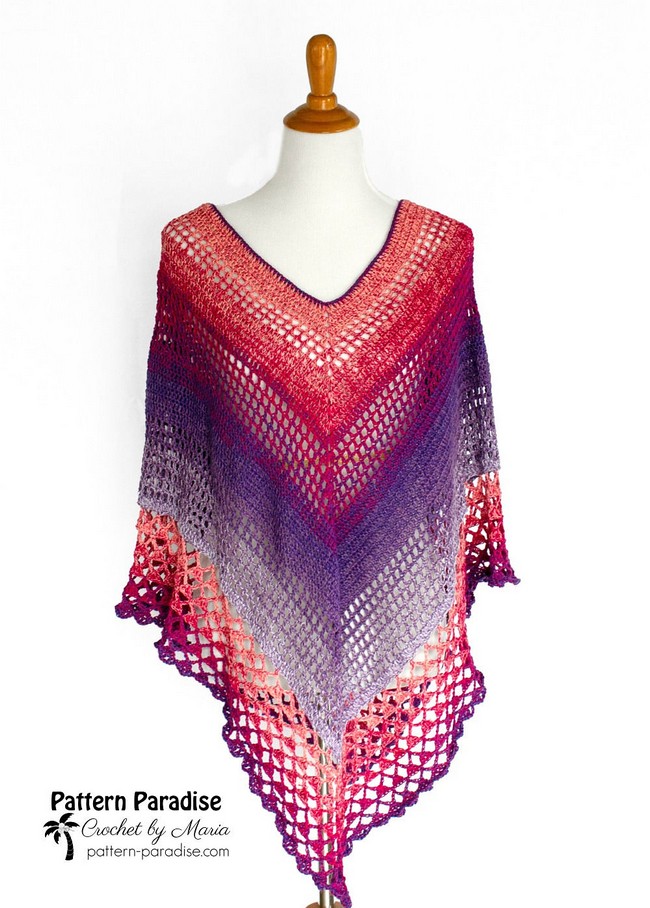 Sonoma Sunburst Lacy Poncho