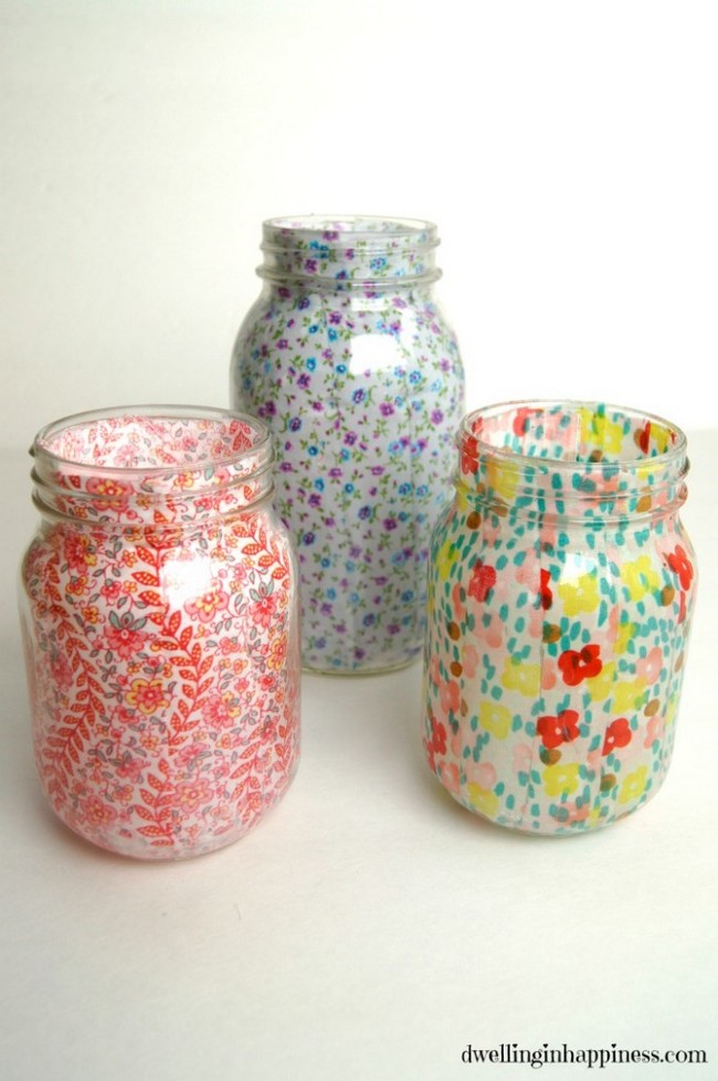 Spring Mason Jar Vases