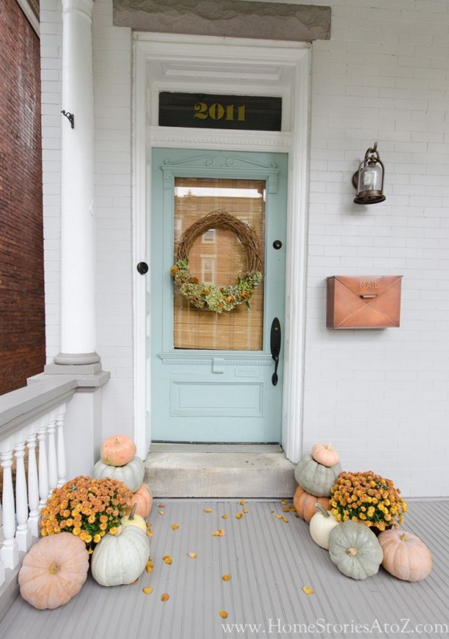 Urbane Farmhouse Fall Porch