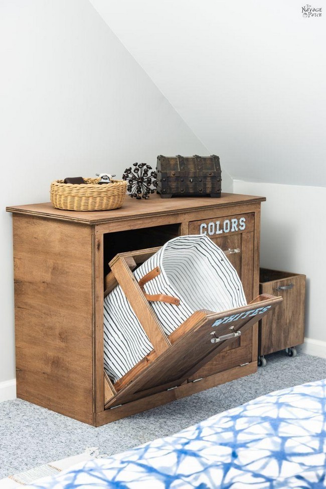 DIY Tilt-Out Laundry Hamper