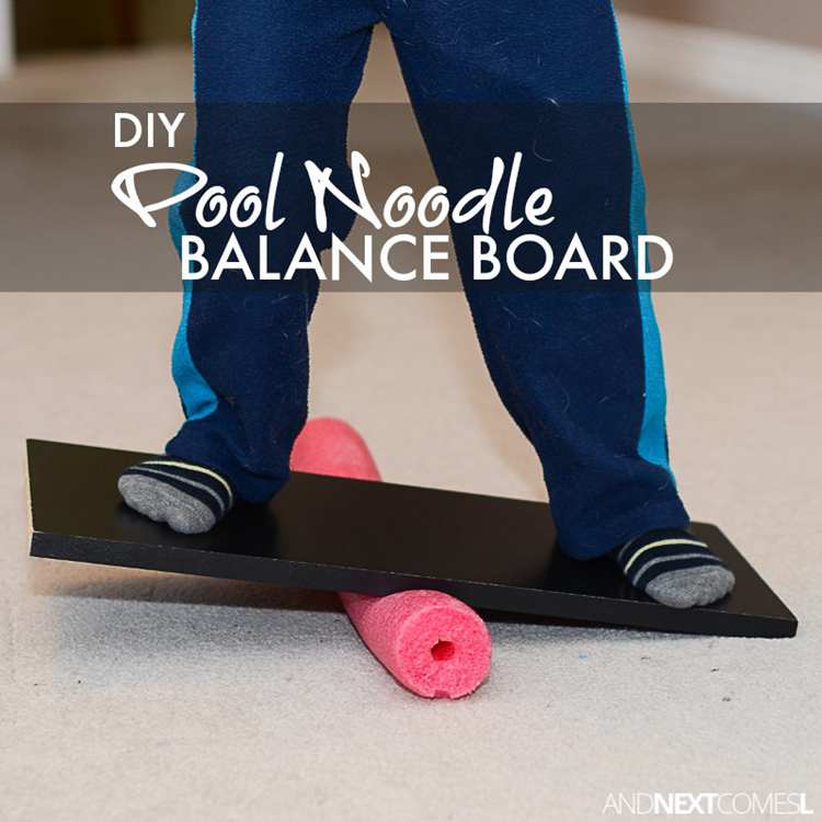 Pool Noodle Balance Board