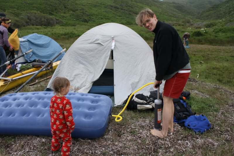 Inflated Bed DIY Paddle Board