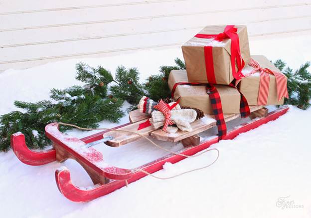 DIY Christmas Sled