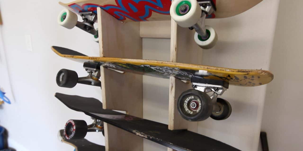 Extended Skateboard Rack