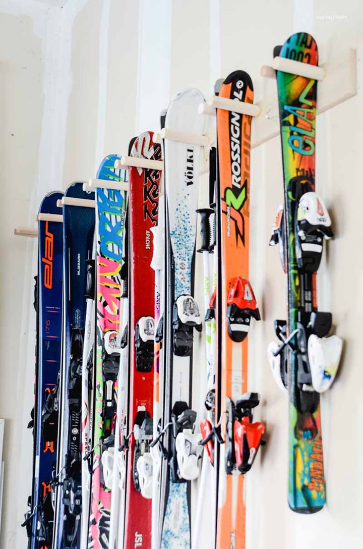 Easy DIY Storage Rack For Ski