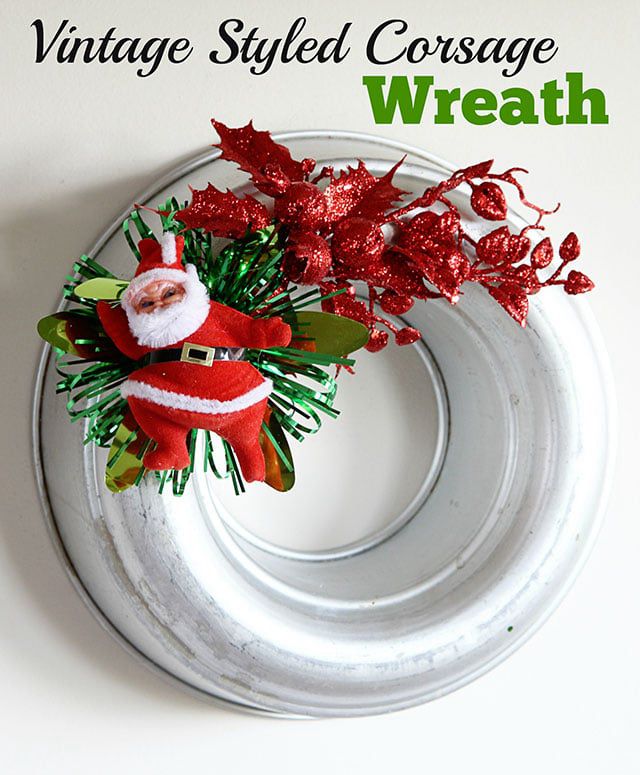 Vintage Styled Corsage Wreath