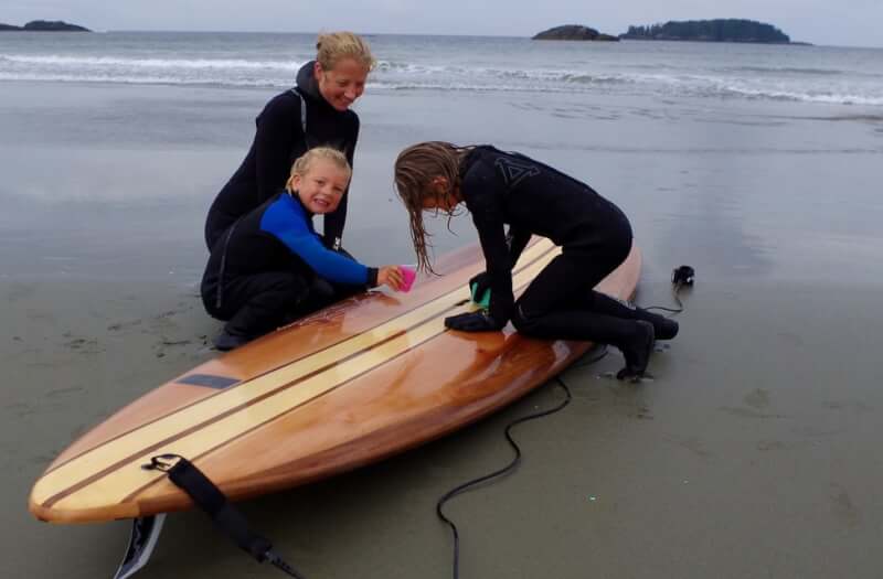 Wood Paddle for surfing