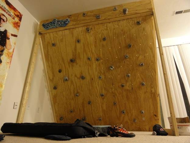 Freestanding Indoor Rock Climbing Wall DIY