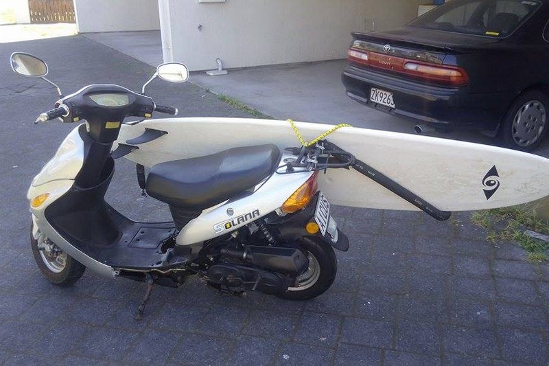 $20 Surfboard Rack for Scooter