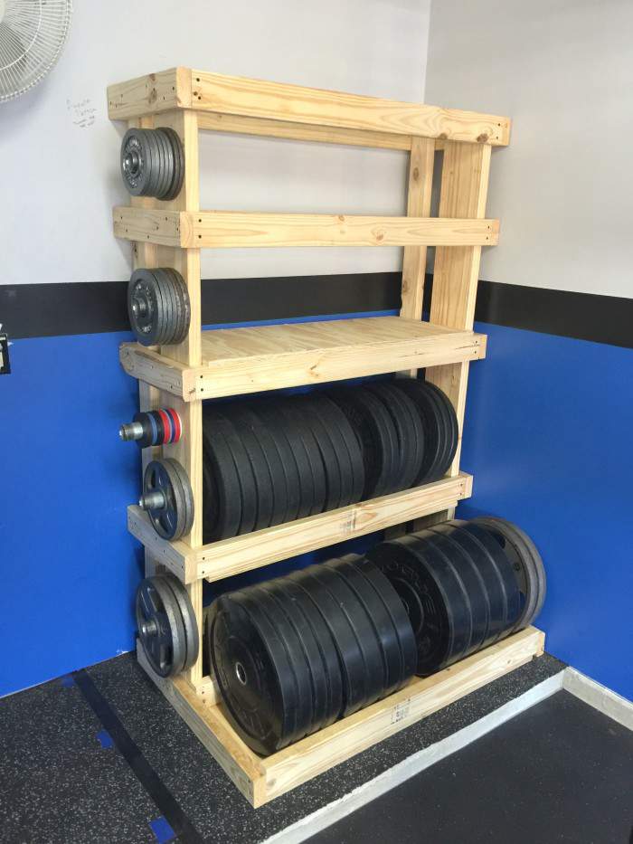 DIY Custom Weight Gym Rack