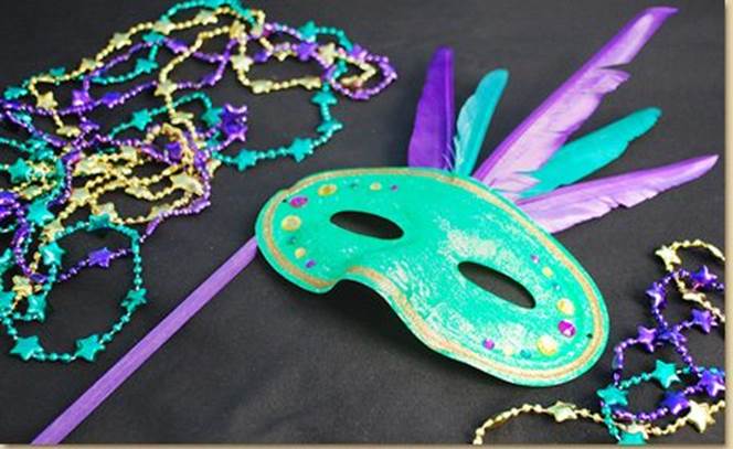 DIY Mardi Gras Mask