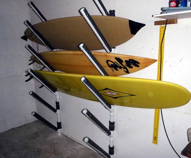 PVC Pipe Surfboard Rack