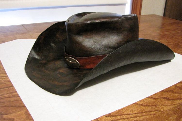 Hand-Crafted Leather Cowboy Hat