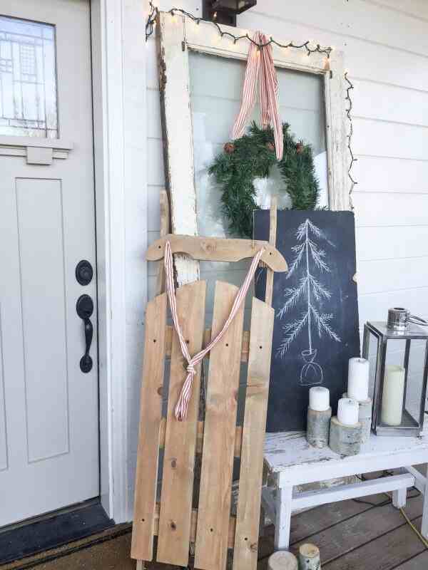 DIY Vintage Wooden Sled