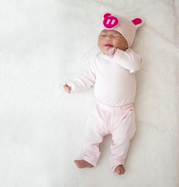 DIY Piglet Baby Costume