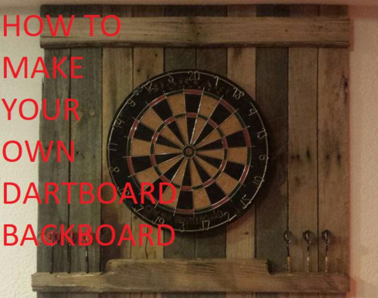 DIY Dart Board Backboard