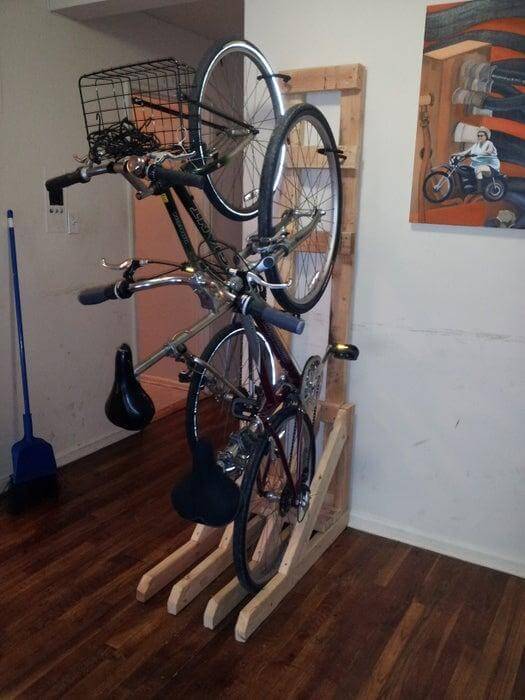 DIY Free Standing Bike Rack