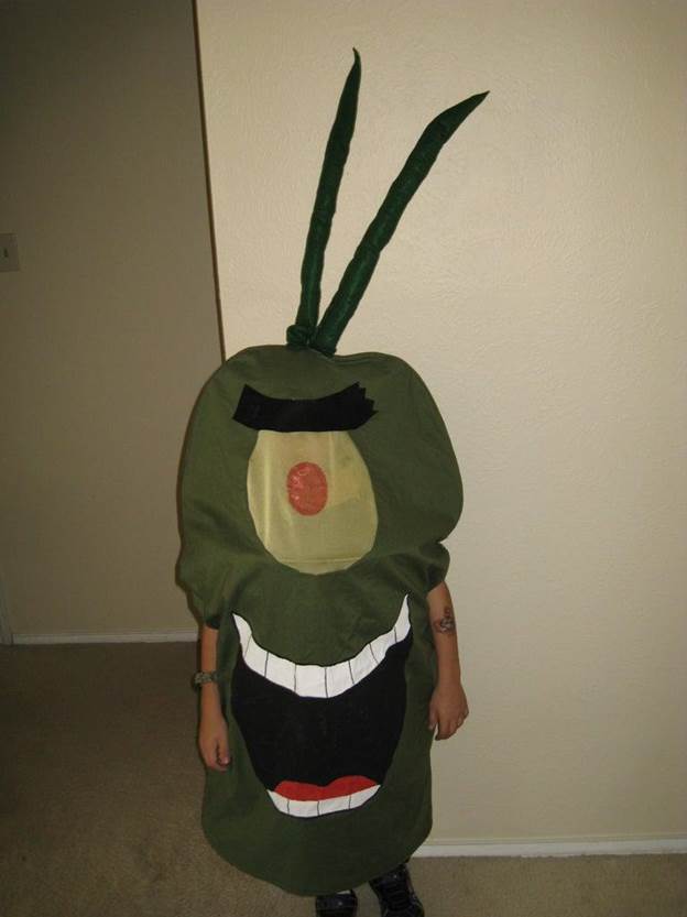 DIY Plankton Spongebob Costume